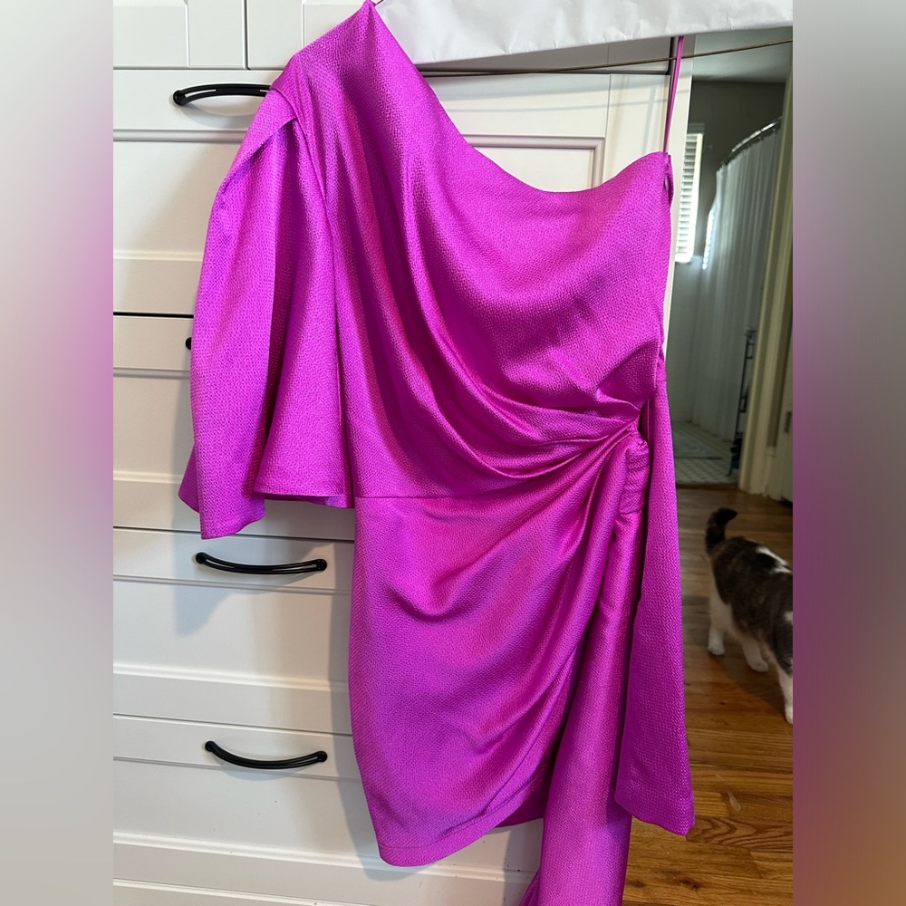 SOLACE LONDON one shoulder dress